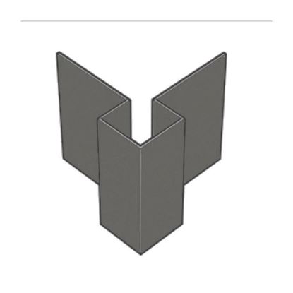 Picture of outer corner Symmetrisch L=3M Alu C03 clay
