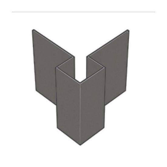 Image de Buitenhoek Symmetrisch L=3M Alu C04 Donkerbruin Uitverkoop