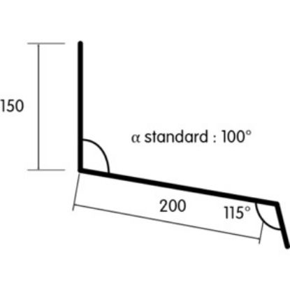 Image de Dakplaat nok solin - verticale muur GS38 UITVERKOOP