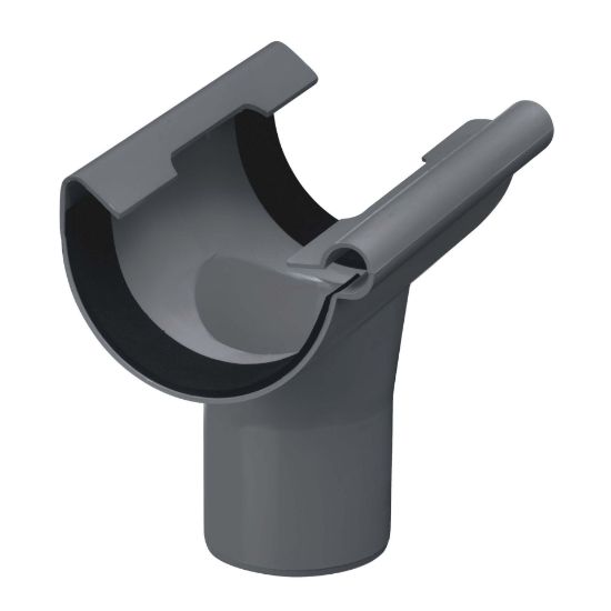 Image de Dakgoot Halfronde Goot G125 3M Antraciet