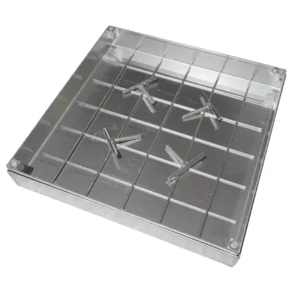 Afbeeldingen van Alu Klinkerdeksel Basic Line - 80x80x8CM