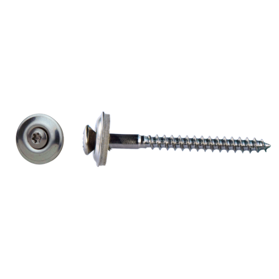 Image de Houtschroef Inox A2 + EPDM ring 4.50x80 Torx 50st